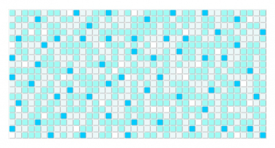 панель декоративная пвх artdekart мозаика синяя 955*480мм 0,458м.кв.
