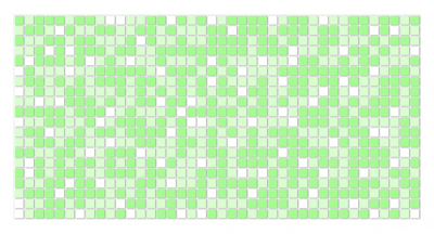панель декоративная пвх artdekart мозаика зеленая 955*480мм 0,458м.кв.