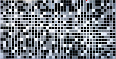 панель декоративная пвх artdekart мозаика черная 955*480мм 0,458м.кв.