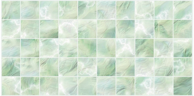 панель декоративная пвх artdekart плитка перламутровая зеленая 964*484мм 0,466м.кв.